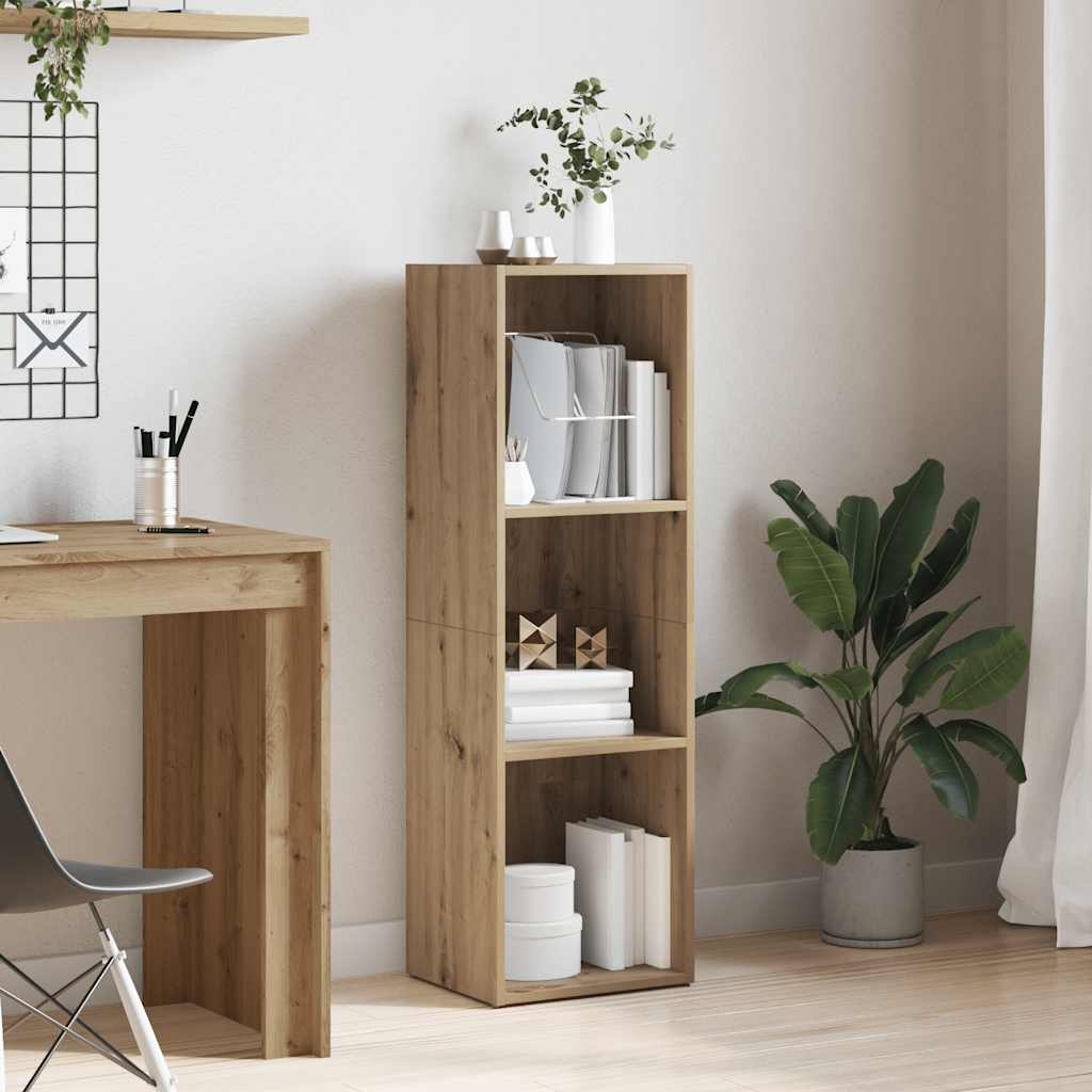 vidaXL Bibliothèque chêne artisanal 36x30x114 cm bois d'ingénierie