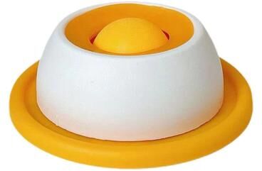 Uplift Treasures Interactive Slow Feeder Licking Bowl For Pets yellow