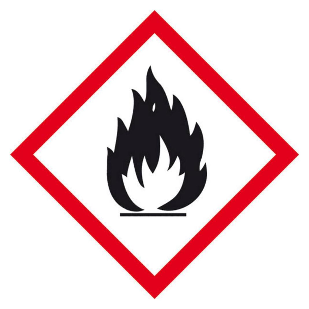 Wolk 39.B1011 GHS-Gefahrenpiktogramm 02 Flamme Polyester B x H 50 mm 50 (39.B1011)