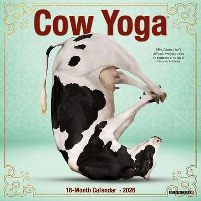 Cow Yoga 2026 Mini Wall Calendar