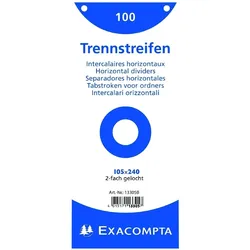 Exacompta, Ordner Zubehör, Trennstreifen