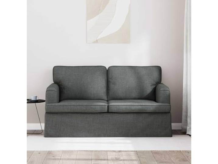 KTHLBRH Sofa dunkelgrau 144 x 80 x 85 cm Stoff Modular, ergonomischer Sitz, atmungsaktiv, minimalistisches Design für Wohnzimmer