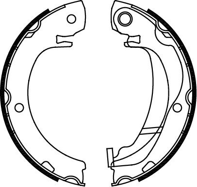 Triscan Bremsbackensatz, Feststellbremse 8100 13047 Für Toyota