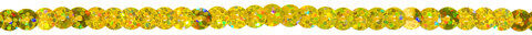 Paillettenband "Hologramm", gold, Breite: 6 mm, Länge: 3 m