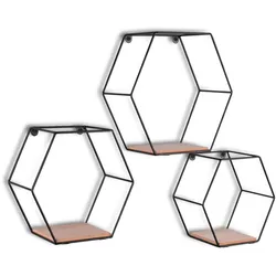 Wandregal DROP CHIARA (BHT 22x22x11 cm) - schwarz - BHT 22x22x11 cm