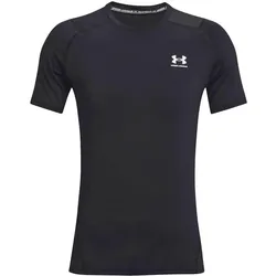 Under Armour, Herren, Sportshirt, Heatgear Fitted T-Shirt Training (XXL), Schwarz