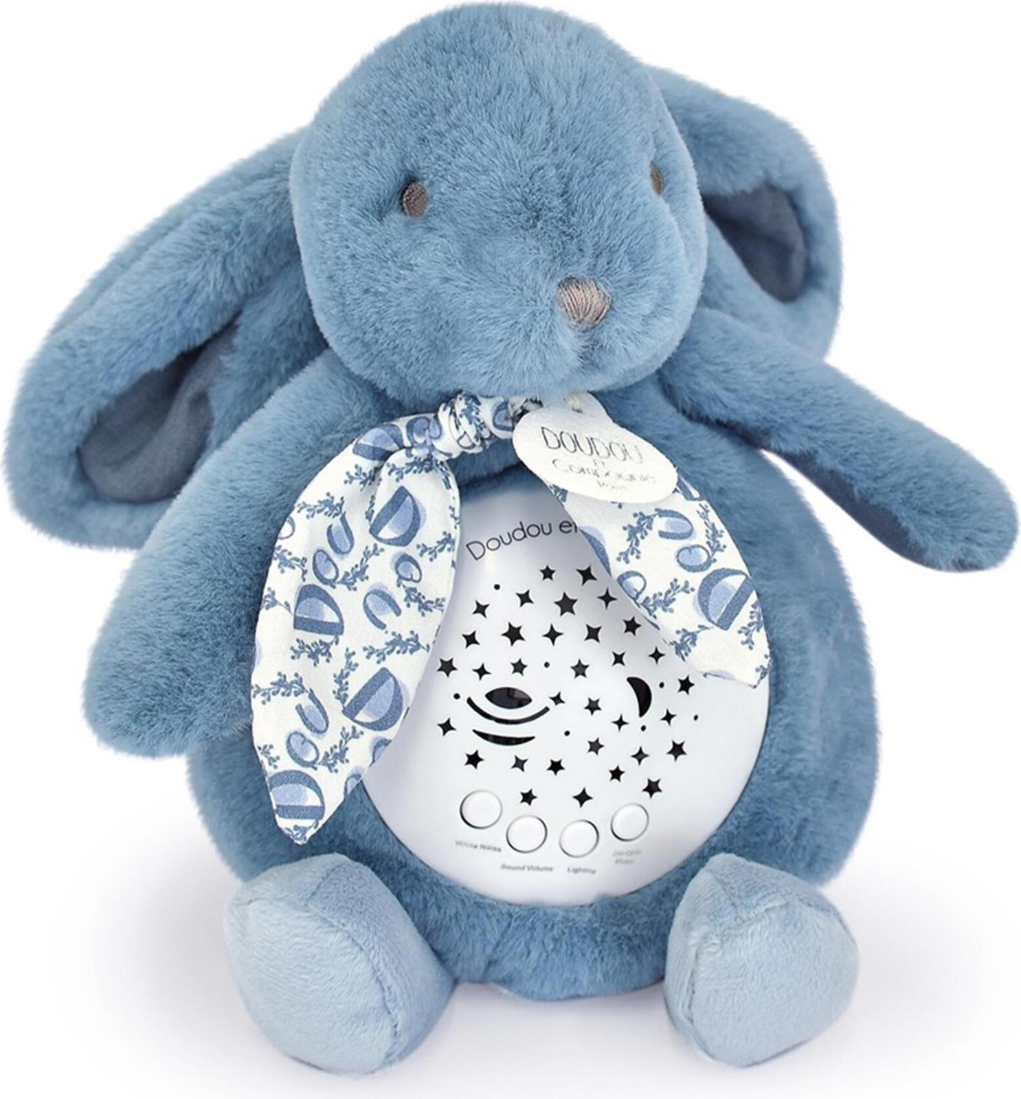 Doudou Histoire d´Ours Speelgoedkastje met projectie, konijn, blauw