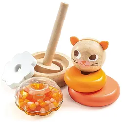 Djeco Zusammengebautes Spielzeug - Lernpyramide - Katze