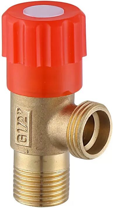 INF Verlängertes, verdicktes Universal Warm- und Kaltwasser Eckventil - Rotes Rad Messing Winkelventil