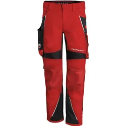 Bundhose "IRON" - N70 - rot/schwarz