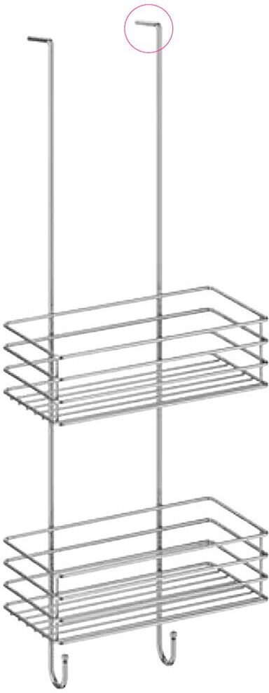 Smedbo Universal Duschkorb 25 cm, doppelt, mit 2 Haken