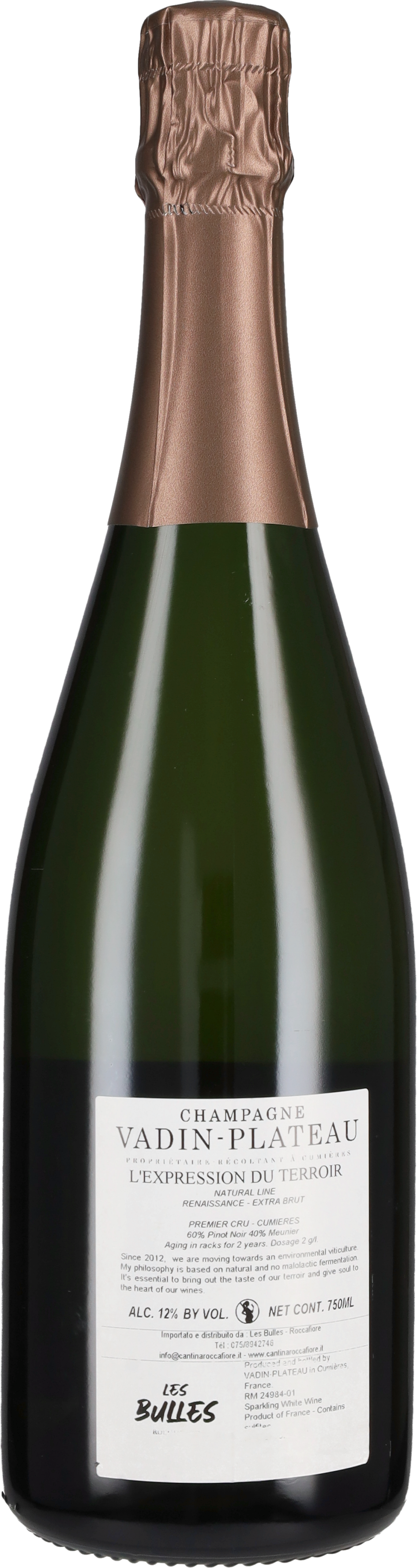Vadin-Plateau Champagne Extra Brut Premier Cru 'Reinassance' Vadin Plateau