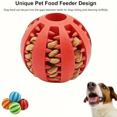 Uplifted Goods Dog Pet Food Treat Feeder Chew Tooth Cleaning Ball green 2.75 Inch