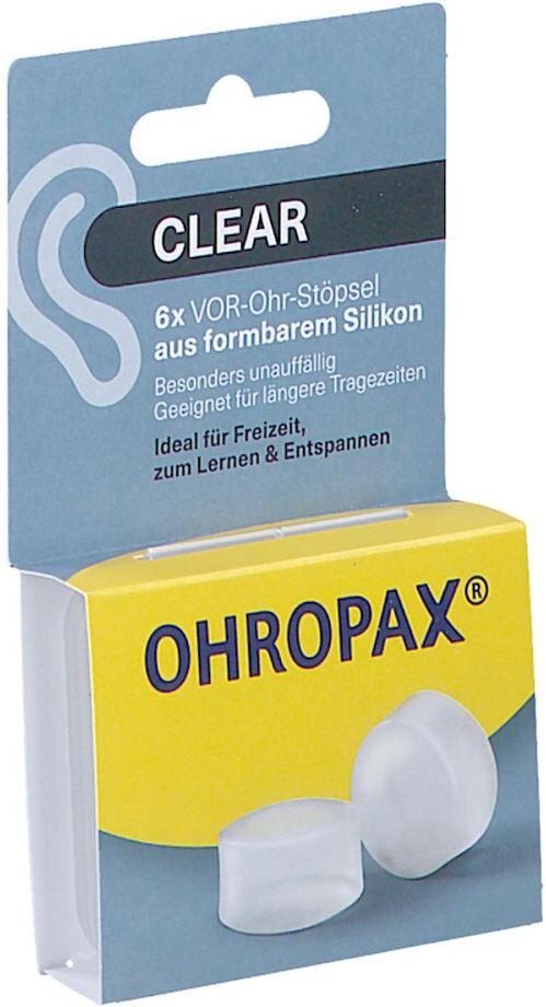Ohropax Clear Silikon Vor-Ohr Stöpsel