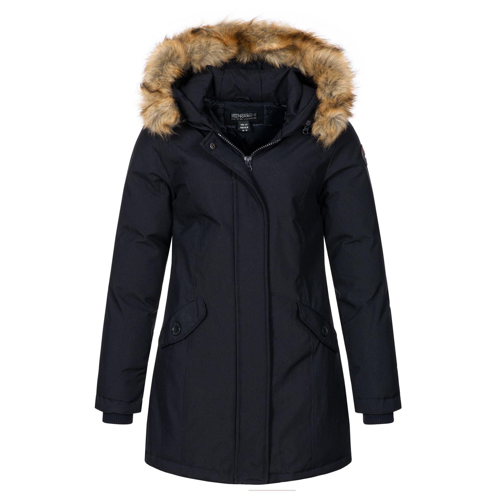 Geographical Norway Winterjacke Mantel mit Kapuze Regular Fit