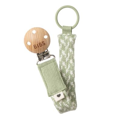 Bibs Fopspeenketting Braided Sage/Ivory 1 St Schnullerkette