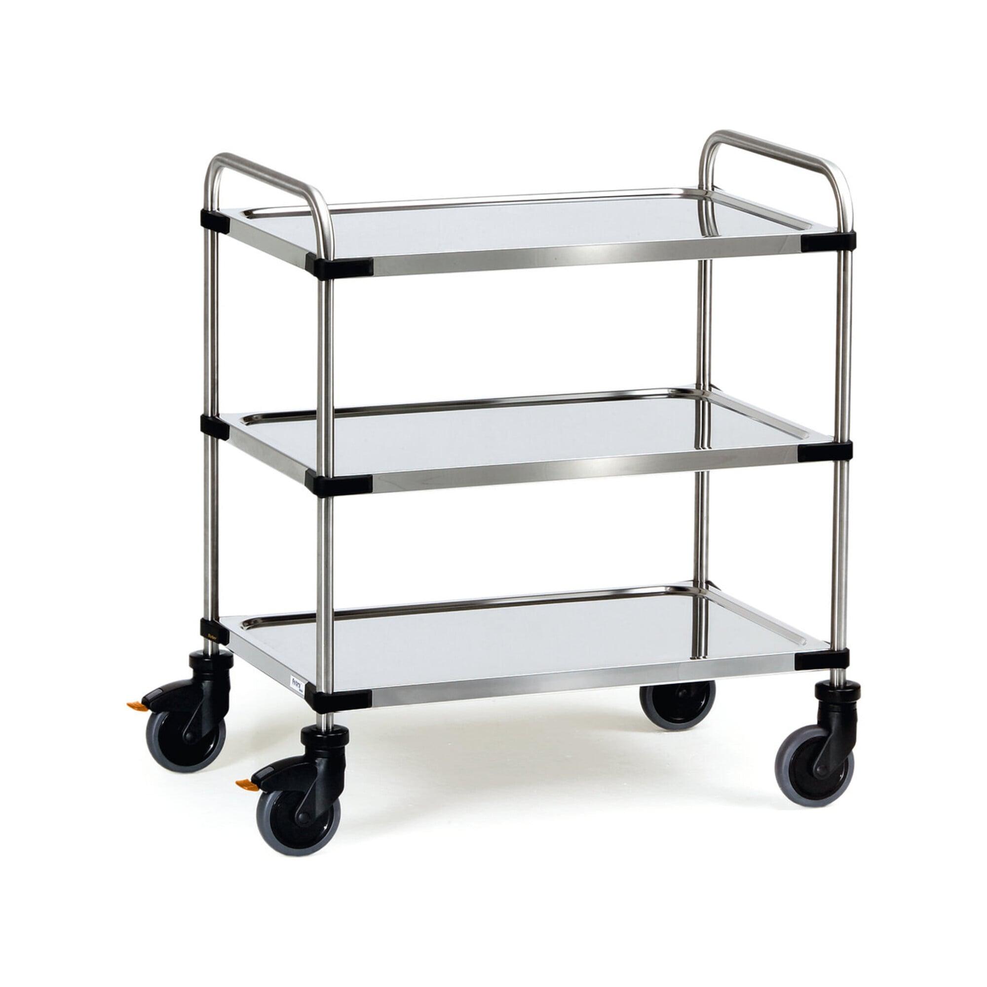 fetra Edelstahlwagen 5005 - Tragkraft 150kg TPE-Reifen)