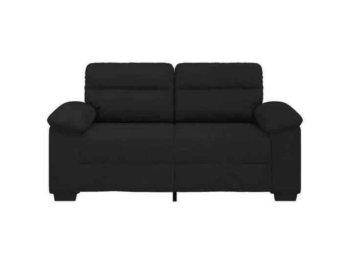 Sofa DOUBLE Doux - MONANA - Canapé à deux places - montage simple - noir 160x81x84 cm tissu 160x81x84cm @3821351