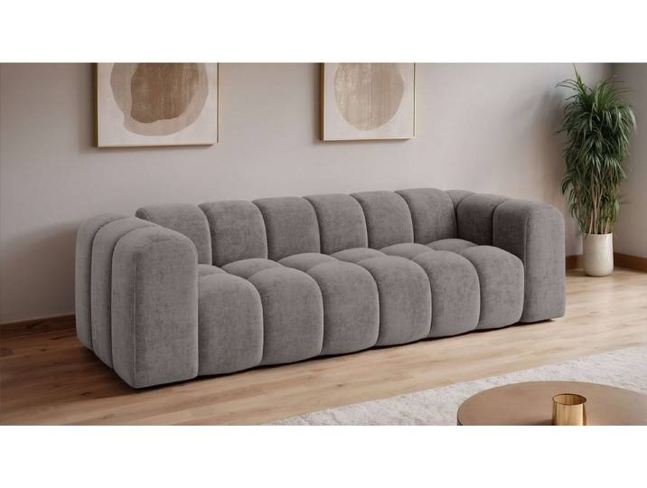 OTTO home Big-Sofa KALLIE Design-Sofa mit Steppung, Bubble-Optik, Breite 248 cm, moderne Steppung, hoher Sitzkomfort und modernes Design