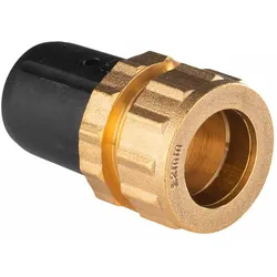 Selfio-Steck Aluverbund Steckfitting Übergang auf Kupferrohr Schraubanschluss 20 x 2 - 22 mm DVGW