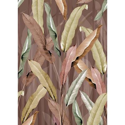 Fototapete ART FOR THE HOME "Blätter", rosa, B:2m L:2,8m, Vlies, Tapeten, Rosa - 280cmx200cm