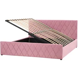 BETT mit Stauraum 180x200 cm Rosa Rochefort