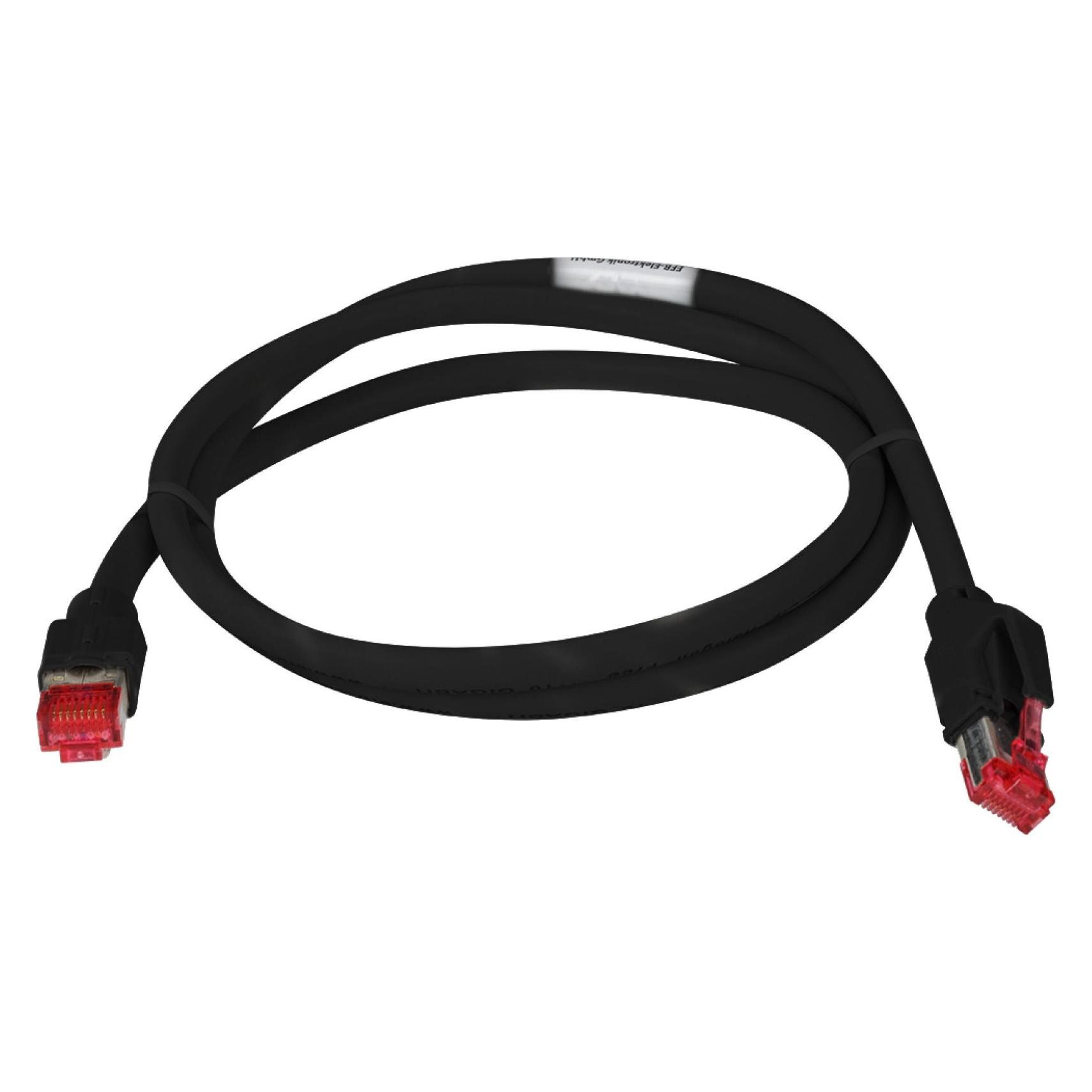 EFB Elektronik EFB-Elektronik RJ45 PatchkabelCat.7 Rohkabel S/FTP LSZH TM21 schwarz 0,25m Hersteller: EFB Elektroni (S/FTP, CAT7, 0.25 m) (K0700SW.0)