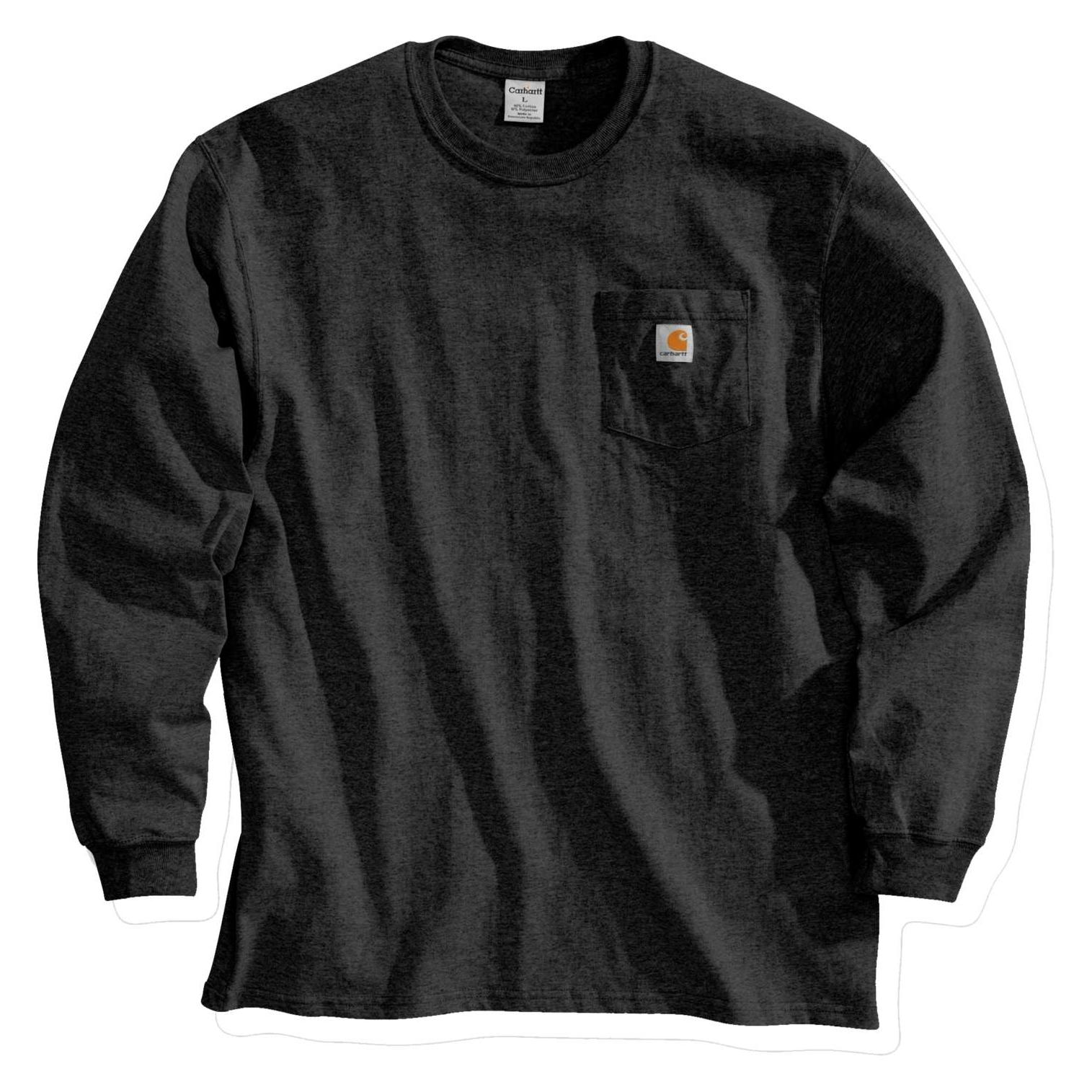 Carhartt Schweres T-Shirt mit Tasche in L (L) (.K126.BLK.S004)