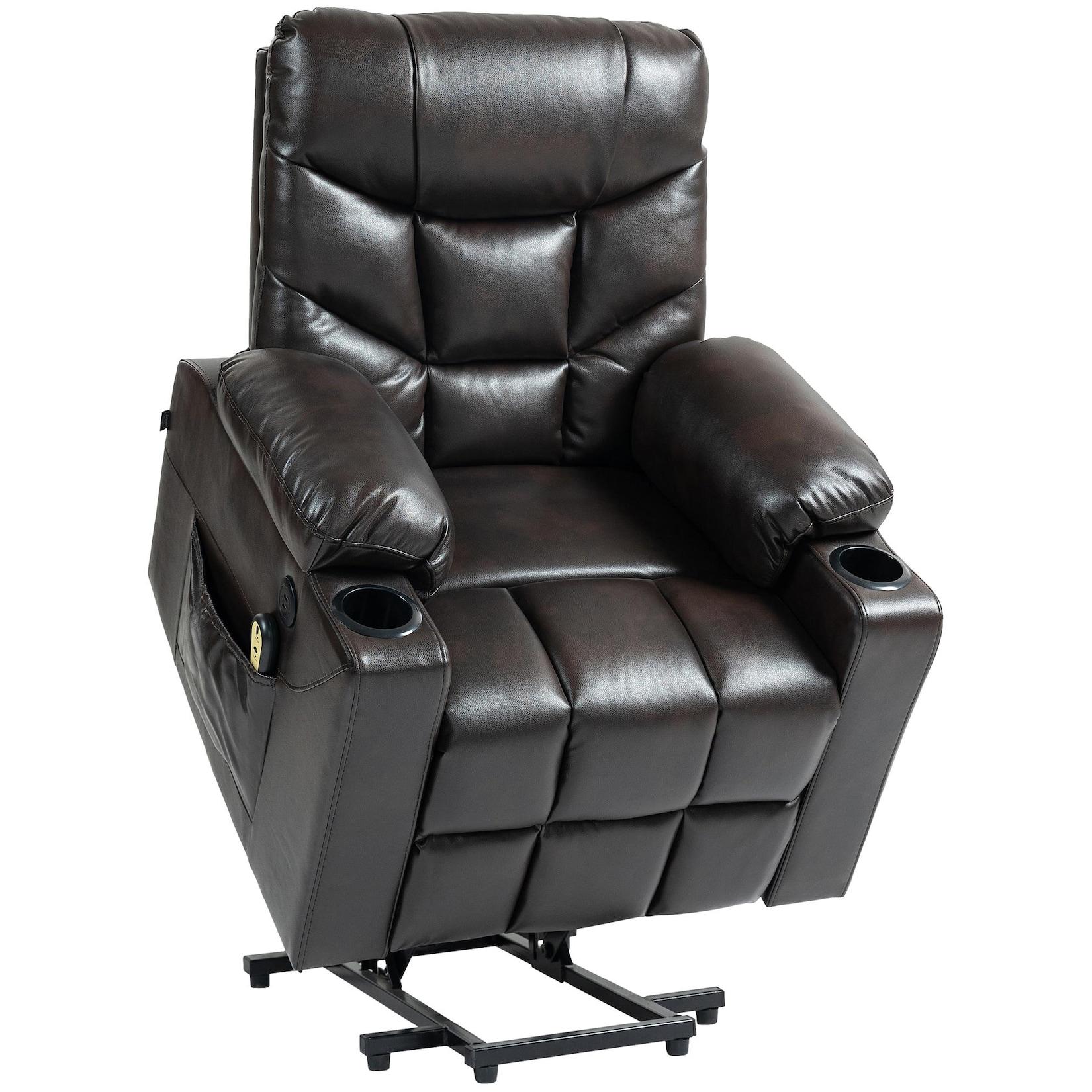CLP Sessel Andover Kunstleder Farbe: braun, Material: Kunstleder
