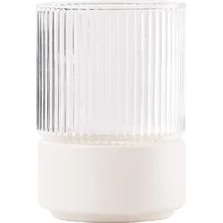 T-Set Glas mit Snackschale 450 ml, weiß