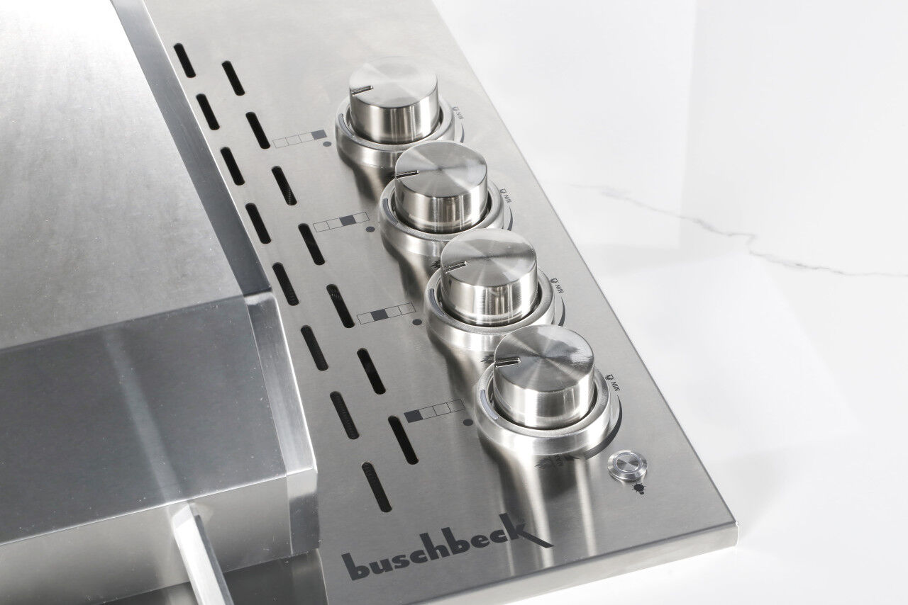 Buschbeck Outdoorküche Sheffield inkl. Kühlschrank und Spüle mit Armatur