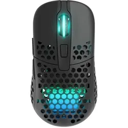CHERRY xtrfy M42 (Kabelgebunden, Kabellos), Maus, Schwarz