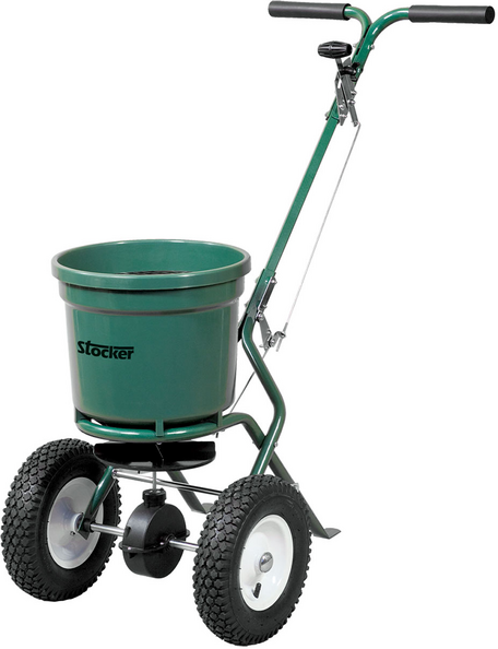 Stocker 3906 - Semoir à poussée manuelle - Épandeur d'engrais - Capacité 40 l
