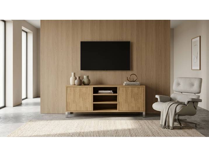 Commode moderne sur mesure en ligne Chêne Naturel huilé