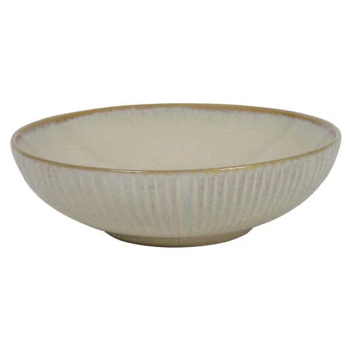 Cookinglife Diepe Pastaborden Coastal Lines Ocean Beige ø 18 cm - 6 Stuks
