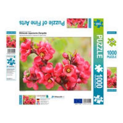 CALVENDO Puzzle Blühende Japanische Zierquitte | 1000 Teile Lege-Größe 64x48cm Foto-Puzzle für glückliche Stunden