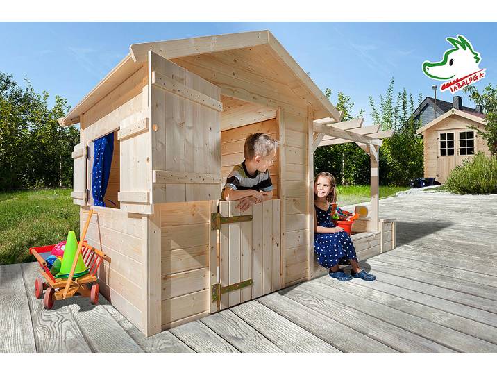 Weka Tabaluga Spielplatz Kinder Spielhaus mit Drachenhöhle 275 × 122 × 275 cm
