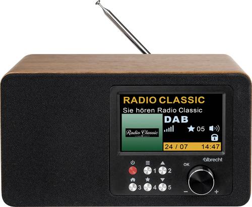 Albrecht DR 863 Akku-Radio DAB+, UKW Weckfunktion Braun, Schwarz