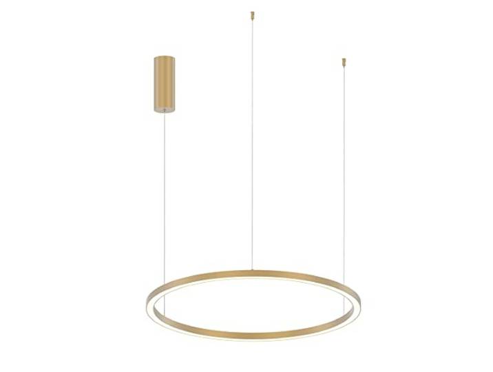Suspension LED HOOP en aluminium or avec fonction CCT 80 cm.