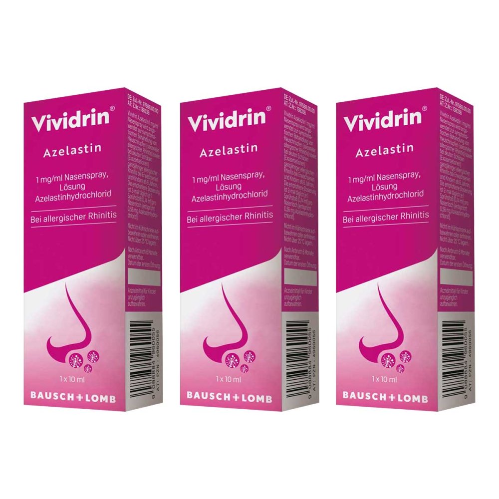 Dr. Gerhard Mann Vividrin Azelastin Nasenspray bei Heuschnupfen und Allergien 08104585