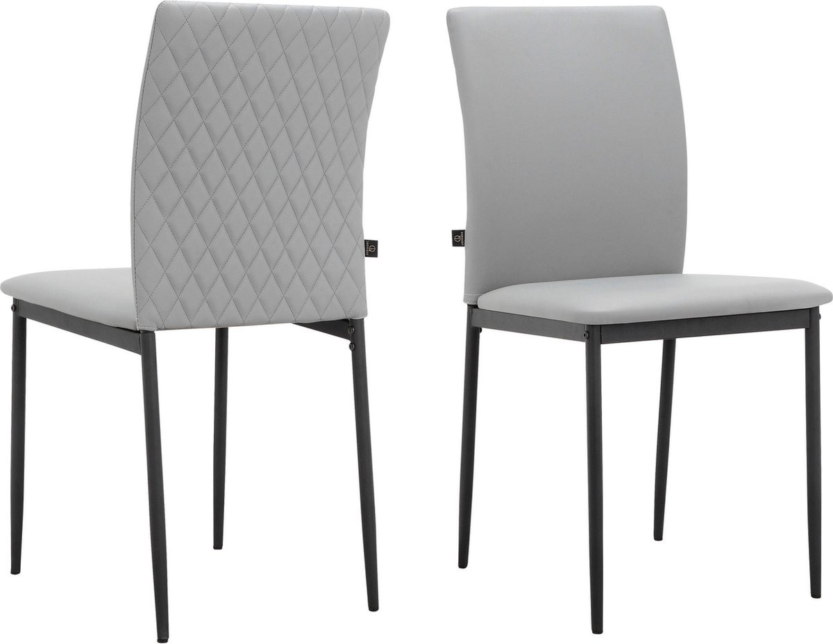 Notio Living Pavia Eetkamerstoel - 2 stuks - Grijs