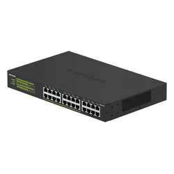 NETGEAR GS324P 24 Port Gigabit Ethernet LAN PoE Switch (mit 16x PoE+ 190W, Plug-and-Play Netzwerk Switch, Desktop oder 19 Zoll Rack-Montage, energieeffizient, robustes Metallgehäuse), schwarz