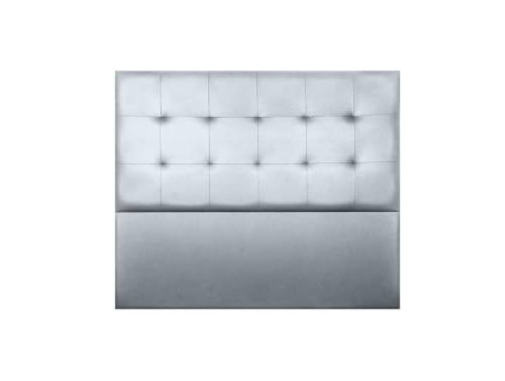 Matris Kopfteil mit Polsterung aus Kunstleder Prag, 120 cm Höhe und Verankerungen, Silber, 160 x 120 x 8 cm, Bett 150 cm
