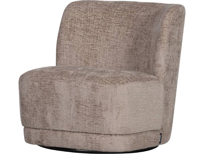 WOOOD Atty Draaifauteuil - Polyester - Zand - 75x74x65