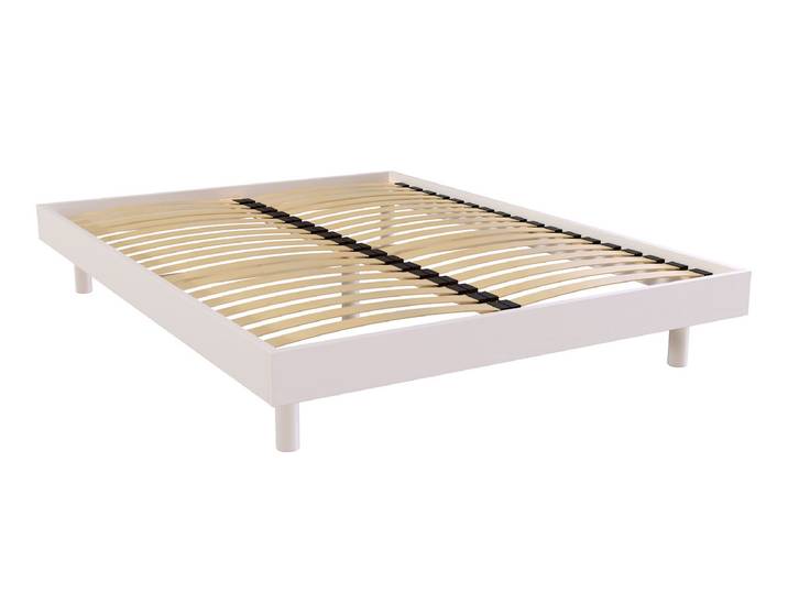 Sommier à lattes 140x190 Kit Noé en bois massif 140x190 Blanc