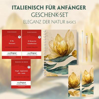 Italienisch für Anfänger Geschenkset - 3 Bücher (mit Audio-Online) + Eleganz der Natur Schreibset Basics, Set von Guido Gozzano,Edmondo De Amicis,