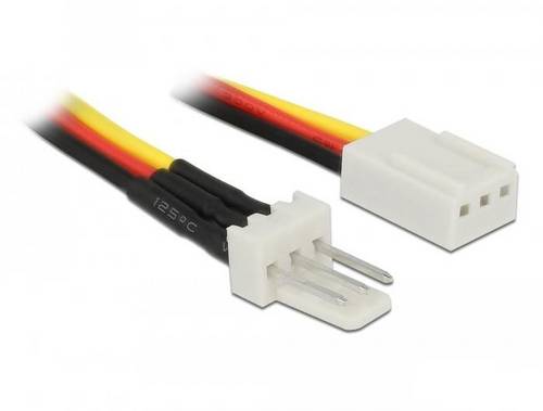Delock Seriell Anschlusskabel [1x Stecker - 1x Buchse] 0.3m Schwarz, Rot, Gelb