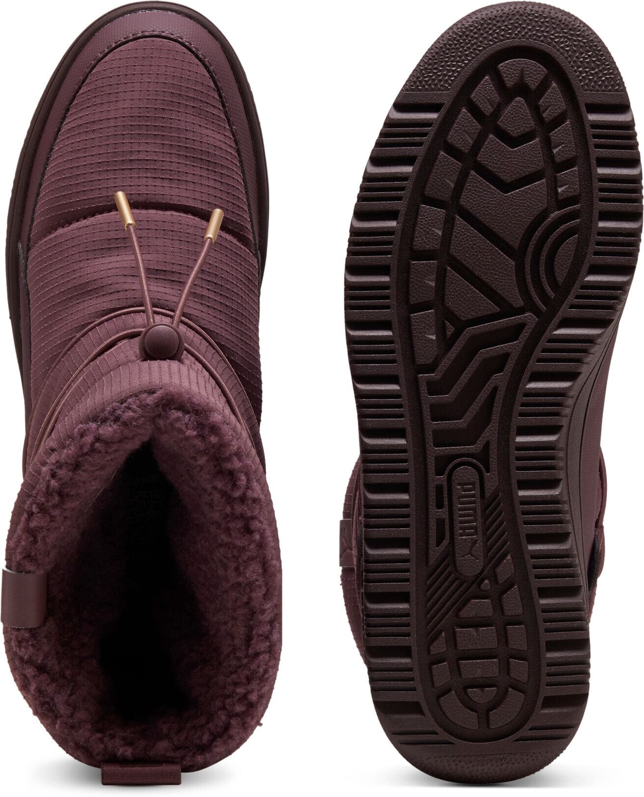 Winterboots PUMA "SNOWBAE WNS", Damen, Gr. 42,5, Textil, braun (rich cocoa, rich cocoa), Schuhe Winterboots, Moonboots, Winterstiefel, wasserdicht,wärmend rich cocoa, rich cocoa 42,5, Textil