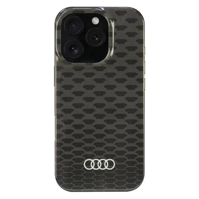 Audi IML Stitching Pattern MagSafe iPhone 16 Pro 6.3" czarny/black hardcase AU-IMLMIP16P-Q5/D3-BK (Apple iPhone 16 Pro) (AUDI000200-0)