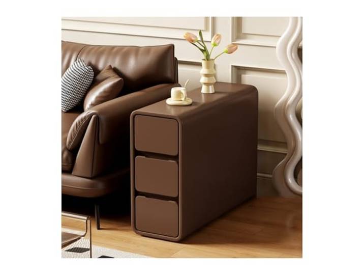 FZL02068LM Ecklager Ultraschmaler Sofa-Sideboard-Beistelltisch-Aufbewahrungsschrank(Coffee)